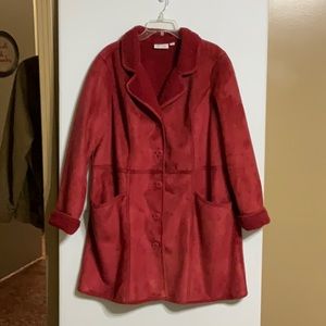 Denim & Co. Cranberry Coat